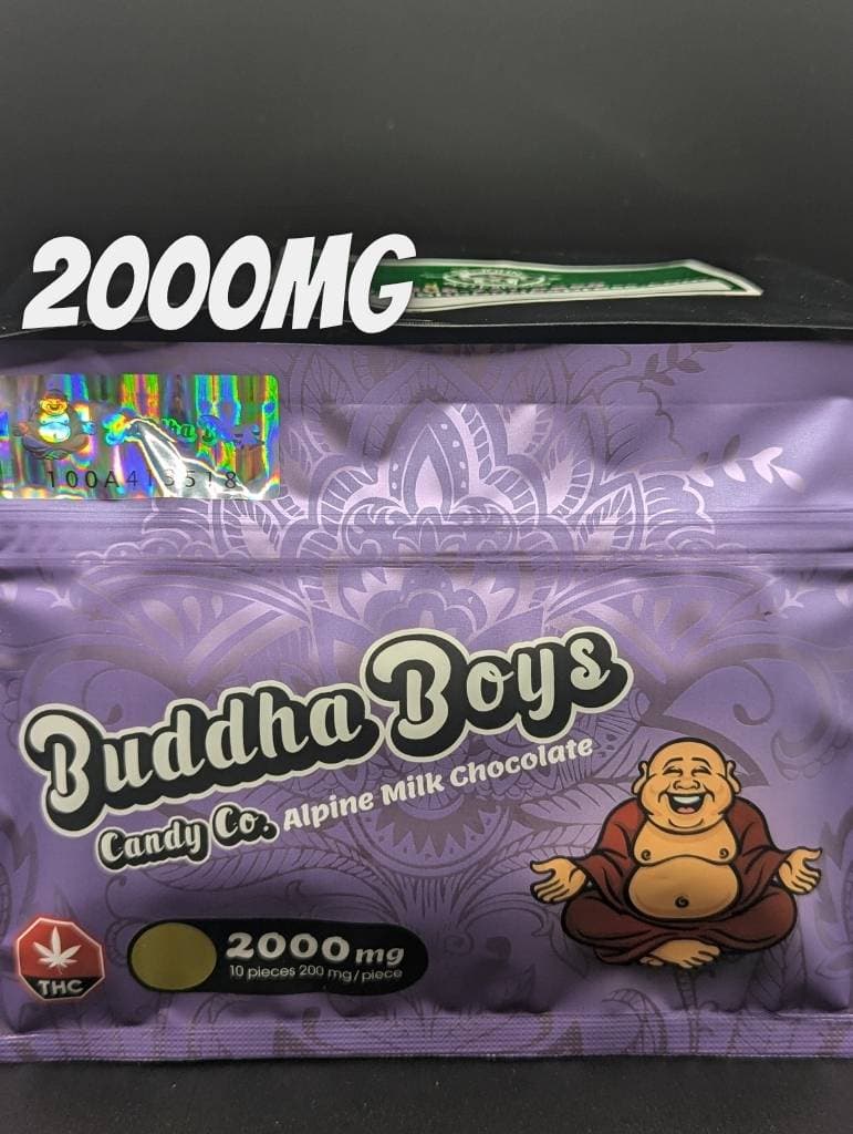 Buddha Boys Milk Chocolate Bars 2000MG